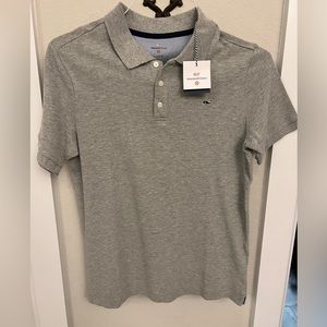 NWT Vineyard Vines Boys Large (12/14) Gray Polo